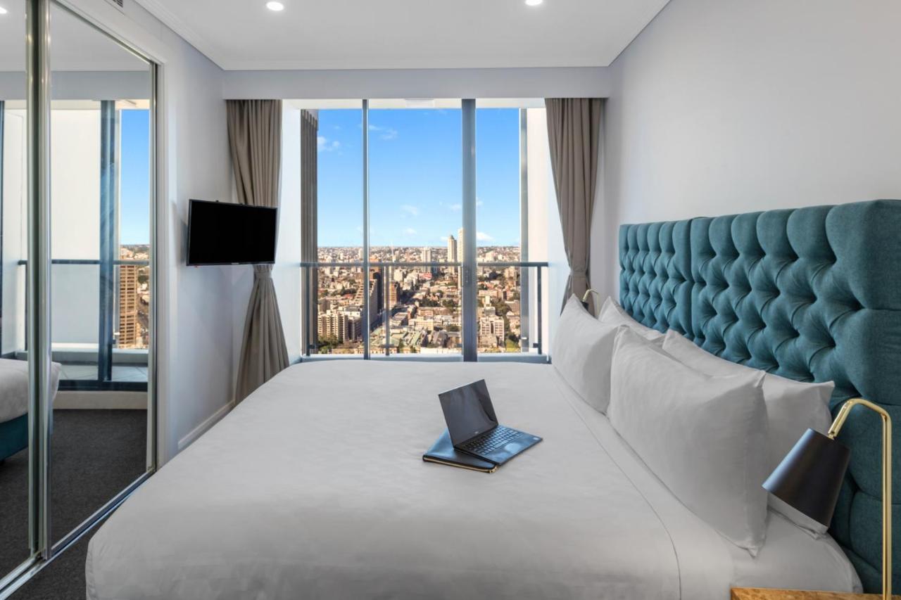 Meriton Suites Pitt Street, Сидни Екстериор снимка Bedroom
